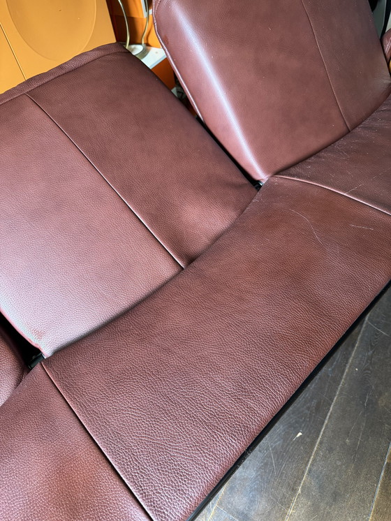 Image 1 of Erkones Stressless 3 Seat Leather Reclining Sofa