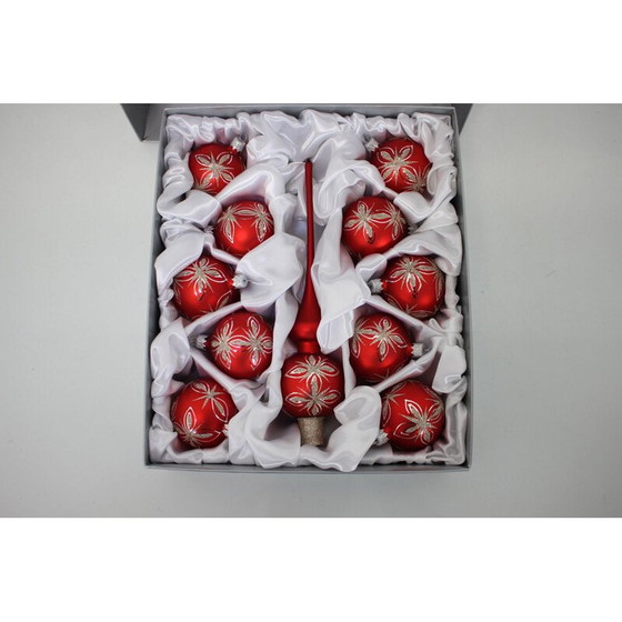 Image 1 of Vintage hand-blown glass Christmas ornaments, Czech Republic 2020