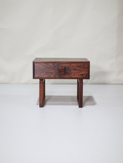 Bedside table Rosewood Kai Kristiansen Danish Vintage