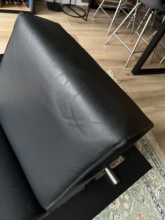 Image 1 of 2 Of 2 Montis Dickens Black Leather Chair