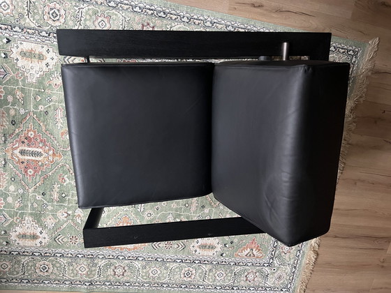 Image 1 of 2 Of 2 Montis Dickens Black Leather Chair