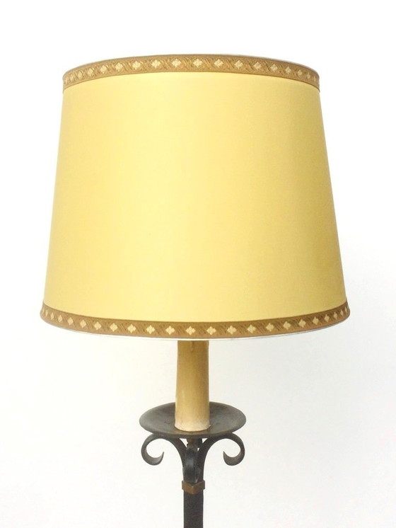 Image 1 of Wrought Iron Floor Lamp * 50S * Retro * Vintage *.