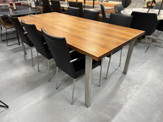 Image 1 of Tavolo da pranzo Bert Plantagie Spike 220X100 in legno di noce