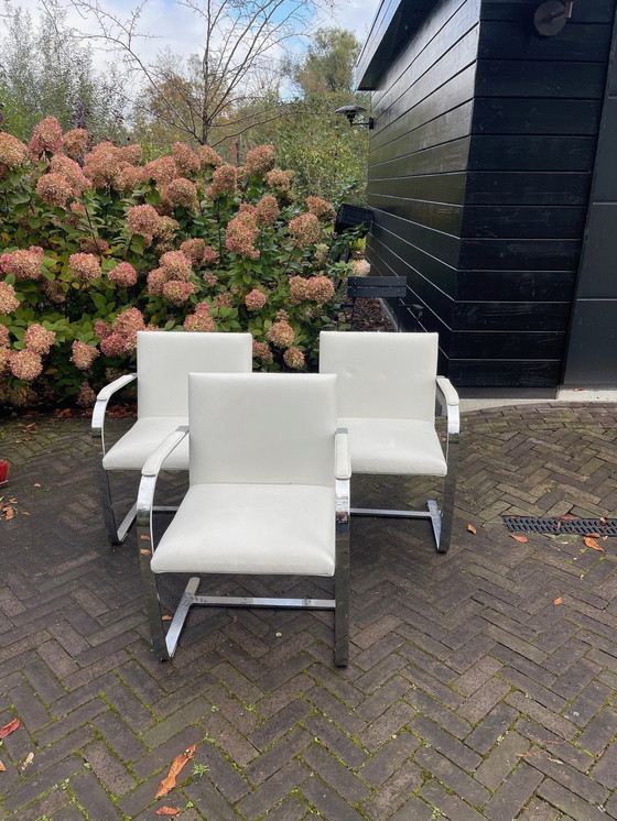 Image 1 of 6 X Knoll Brno Chairs White