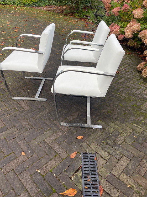 Image 1 of 6 X Knoll Brno Chairs White