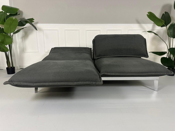 Image 1 of Rolf Benz Nova Gray Designer Sofa Couch Sleeping Function