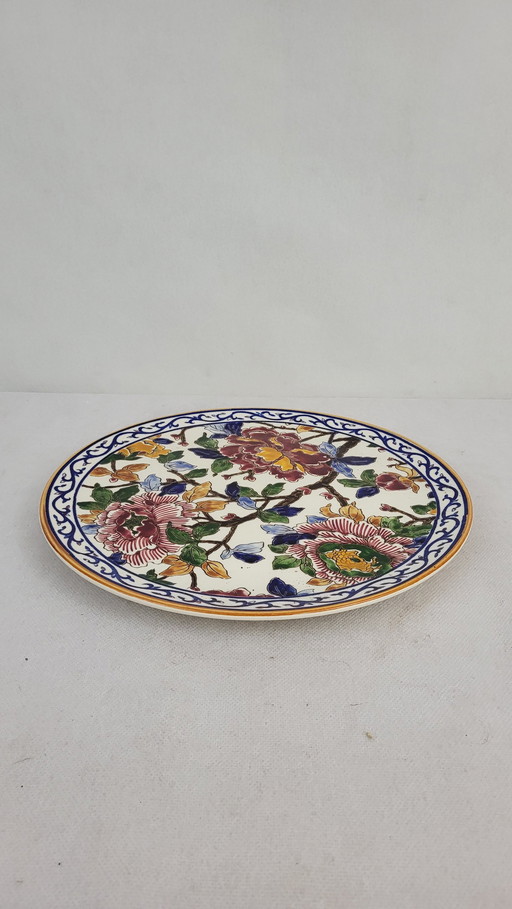 Gien Earthenware Dish Peonies Model