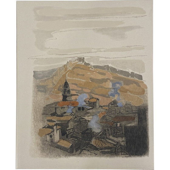 Image 1 of Vintage woodcut by Paul Jouve, 1932s