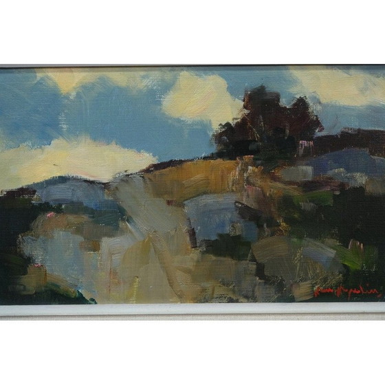 Image 1 of Vintage Swedish modern oil on panel by Arne Aspelin, 1960s