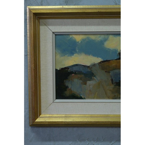 Image 1 of Vintage Swedish modern oil on panel by Arne Aspelin, 1960s