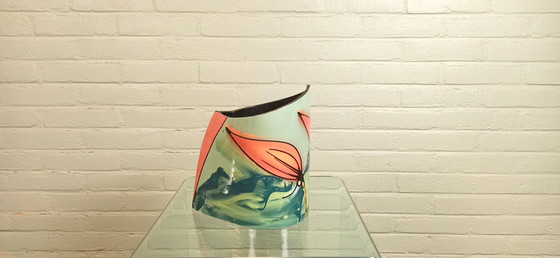 Image 1 of Jan Kamphuis handmade slanted vase