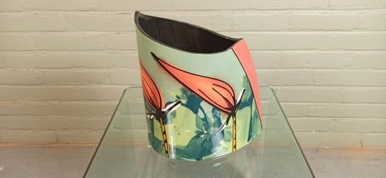 Image 1 of Jan Kamphuis handmade slanted vase