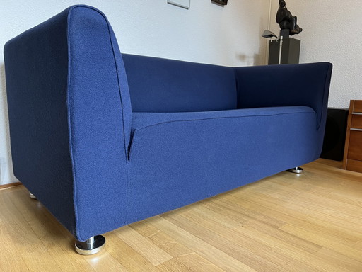 Gelderland 4800 2 Seater Sofa Fabric Kvadrat Tonus 632 Blue