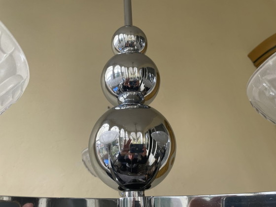 Image 1 of Lamp Pendant Lamp Art Deco 1930 Chromed French