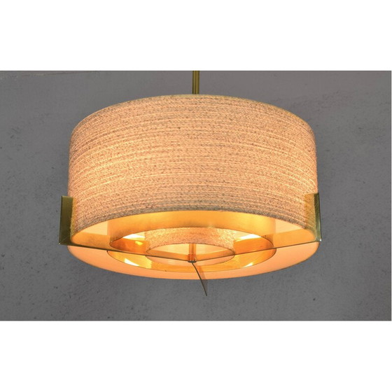 Image 1 of Lampada a sospensione vintage in ottone di Kaiser Leuchten, Germania 1960