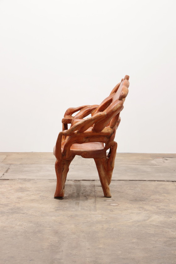 Image 1 of Andrianna Shamaris US Robust armchair made of recycled wood