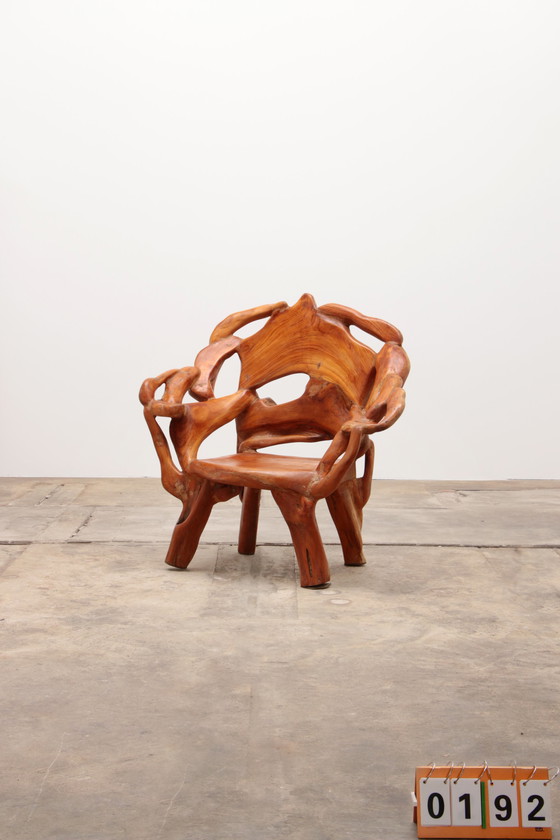 Image 1 of Andrianna Shamaris US Robust armchair made of recycled wood