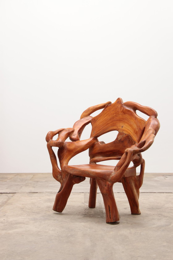 Image 1 of Andrianna Shamaris US Robust armchair made of recycled wood