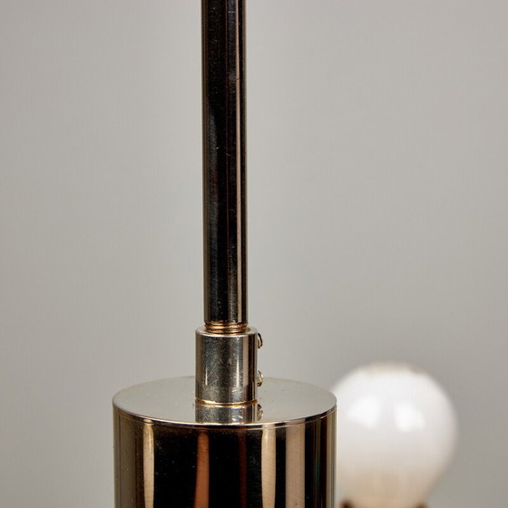 Image 1 of Vintage chrome steel chandelier by Gaetano Sciolari for Boulanger, 1970