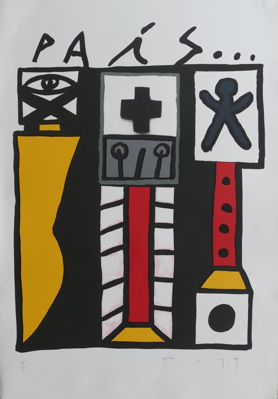 Image 1 of Ignasi Sumoy Silkscreen -Pais