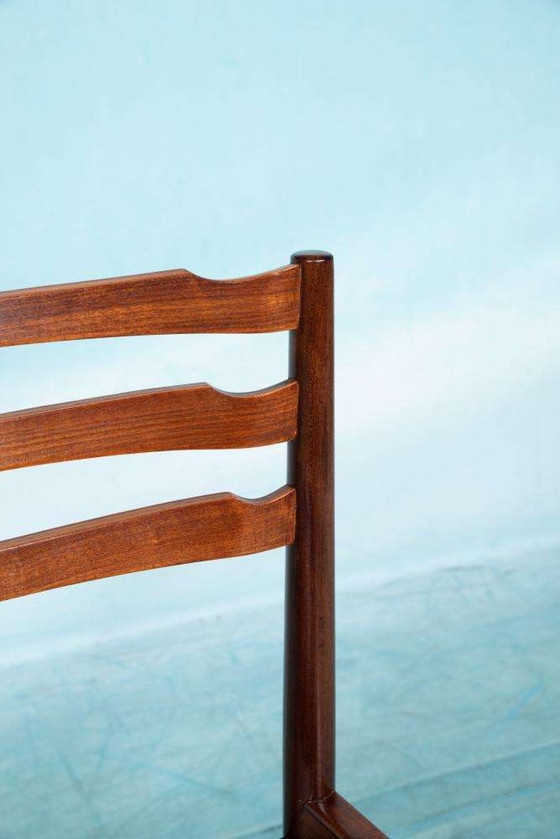 Image 1 of Chaise de bureau vintage en teck, contreplaqué des années 1960