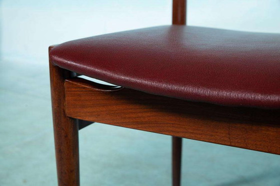 Image 1 of Chaise de bureau vintage en teck, contreplaqué des années 1960