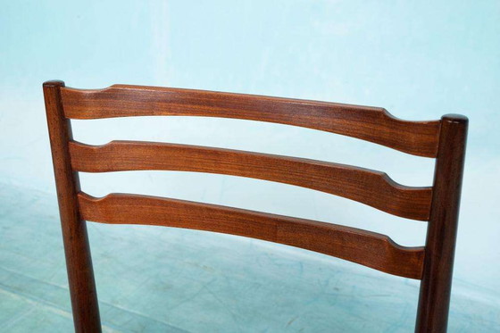 Image 1 of Chaise de bureau vintage en teck, contreplaqué des années 1960