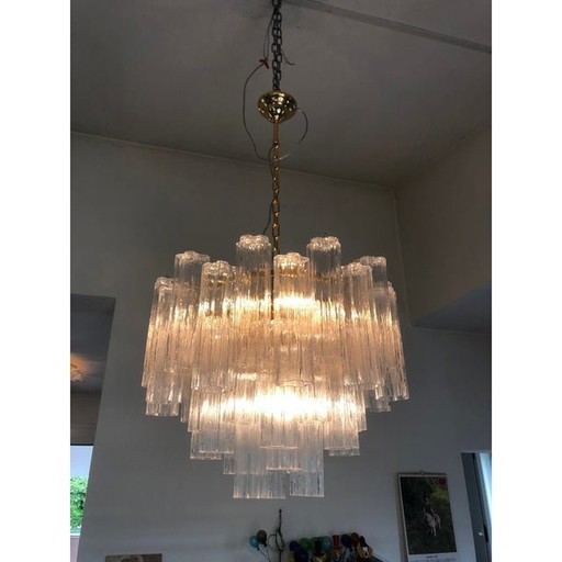 Murano Glass Sputnik Chandelier, Mazzega Style