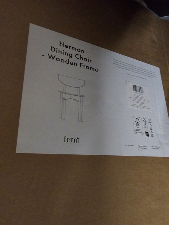 Image 1 of Ferm Living - Herman Dining Chair - Upholstered Seat - Soft