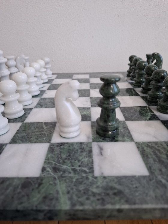 Image 1 of Large Xl Marble Chess Game Chess Set