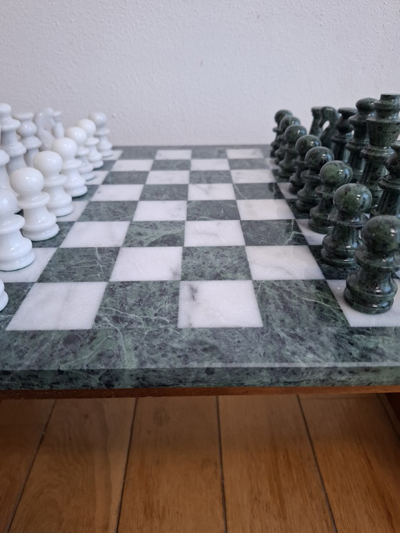 Image 1 of Large Xl Marble Chess Game Chess Set