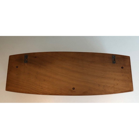 Image 1 of Mensola vintage in legno, rattan e metallo laccato, 1970