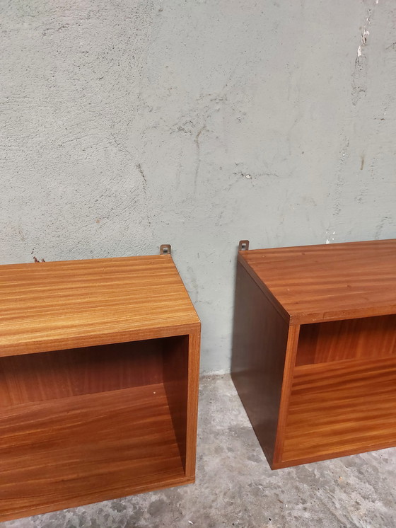 Image 1 of 2x Mid-century hanging cabinets