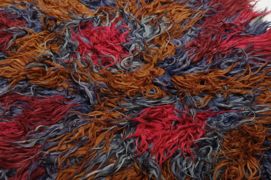 Image 1 of Designer Handwoven Kilim Modern And Plants Nature Color - Kilim - 328 Cm - 119 Cm - Shaggy Kilim