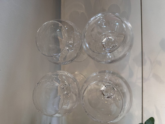 Image 1 of Set Of 4 Crystal Cognac Glasses