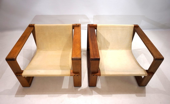 Image 1 of Set Of 2 Cubist Bauhaus Armchairs