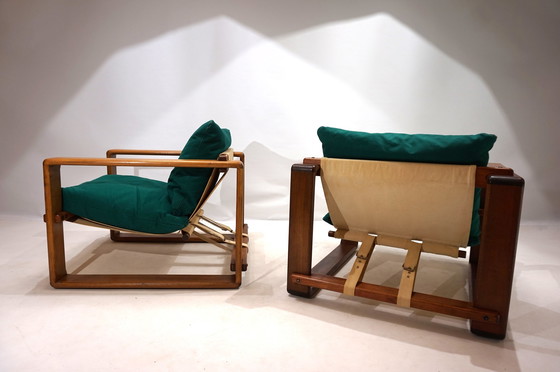 Image 1 of Set Of 2 Cubist Bauhaus Armchairs