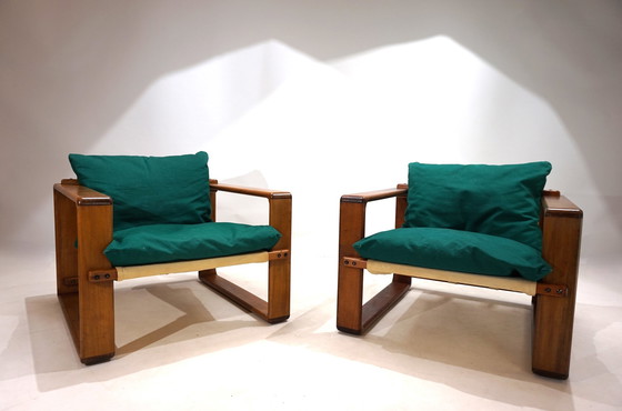 Image 1 of Set Of 2 Cubist Bauhaus Armchairs