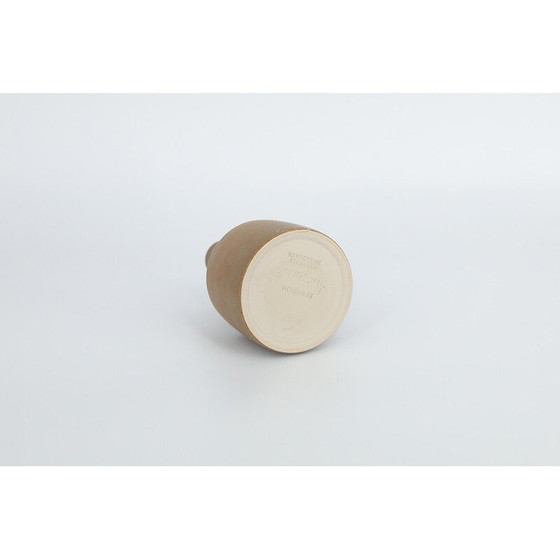 Image 1 of Vintage collectible caramel stoneware vase by Gunnar Borg for Höganäs Ceramics, Sweden 1960