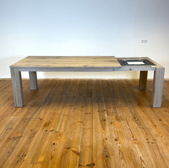 Image 1 of Extendable Oak Dining Table From Henders & Hazel