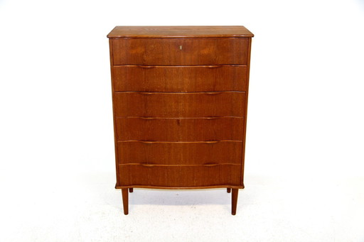 Tallboy" Teak Chest of Drawers, Denmark, 1950