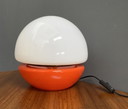 Lámpara de mesa de cristal naranja y blanco de Stepan Tabery para Prikon