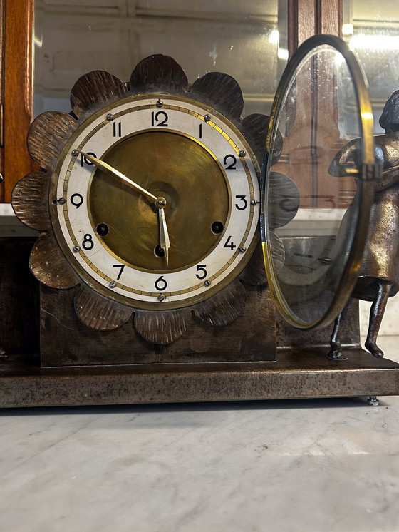 Image 1 of Table clock bronze Westminster punch unique