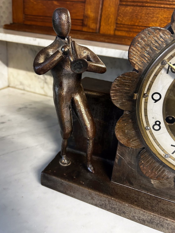 Image 1 of Table clock bronze Westminster punch unique