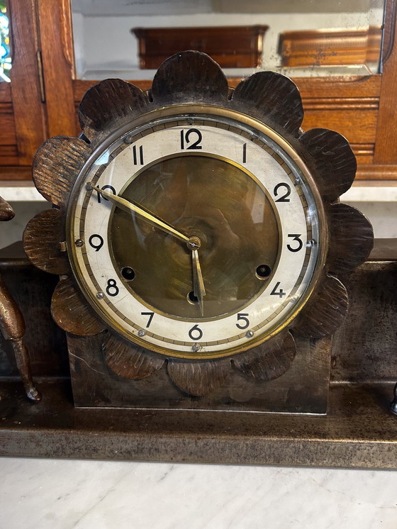 Image 1 of Table clock bronze Westminster punch unique