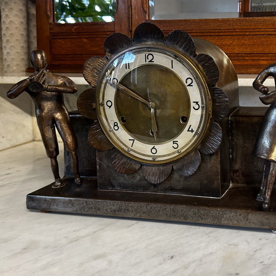 Image 1 of Table clock bronze Westminster punch unique