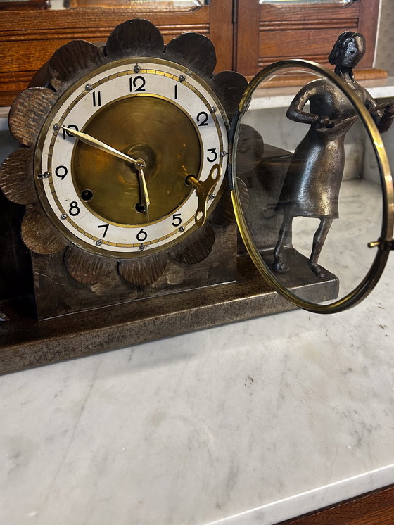 Image 1 of Table clock bronze Westminster punch unique