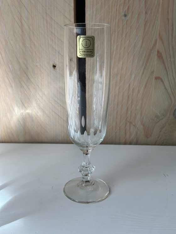 Image 1 of 4 x Durobor Belgium champagne glasses 70s