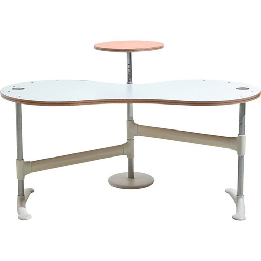 Vintage 'Red Rocket' desk in aluminum and plastic by Ayse Birsel for Herman Miller, 2000