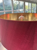 Table Lamp Wood With Silk Shade